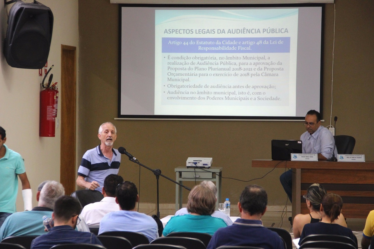 Audiência tratará sobre elaboração da Proposta Orçamentária para o exercício de 2020. Foto: Jabuty
