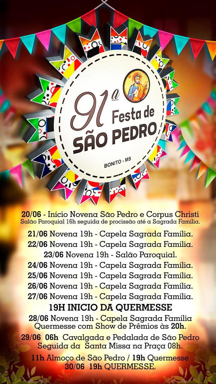 Inscrições para "pedalada" da 91ª Festa de São Pedro estão abertas