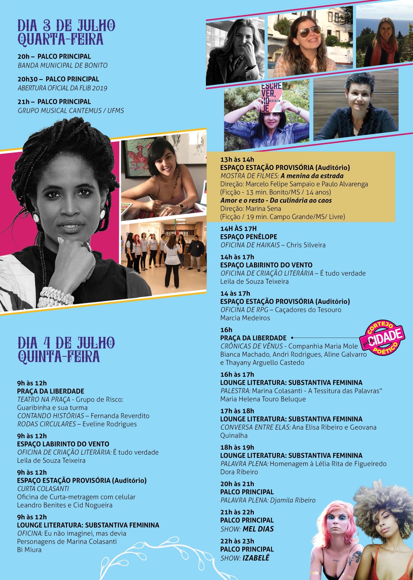 5ª Feira Literária de Bonito começa nesta quarta-feira