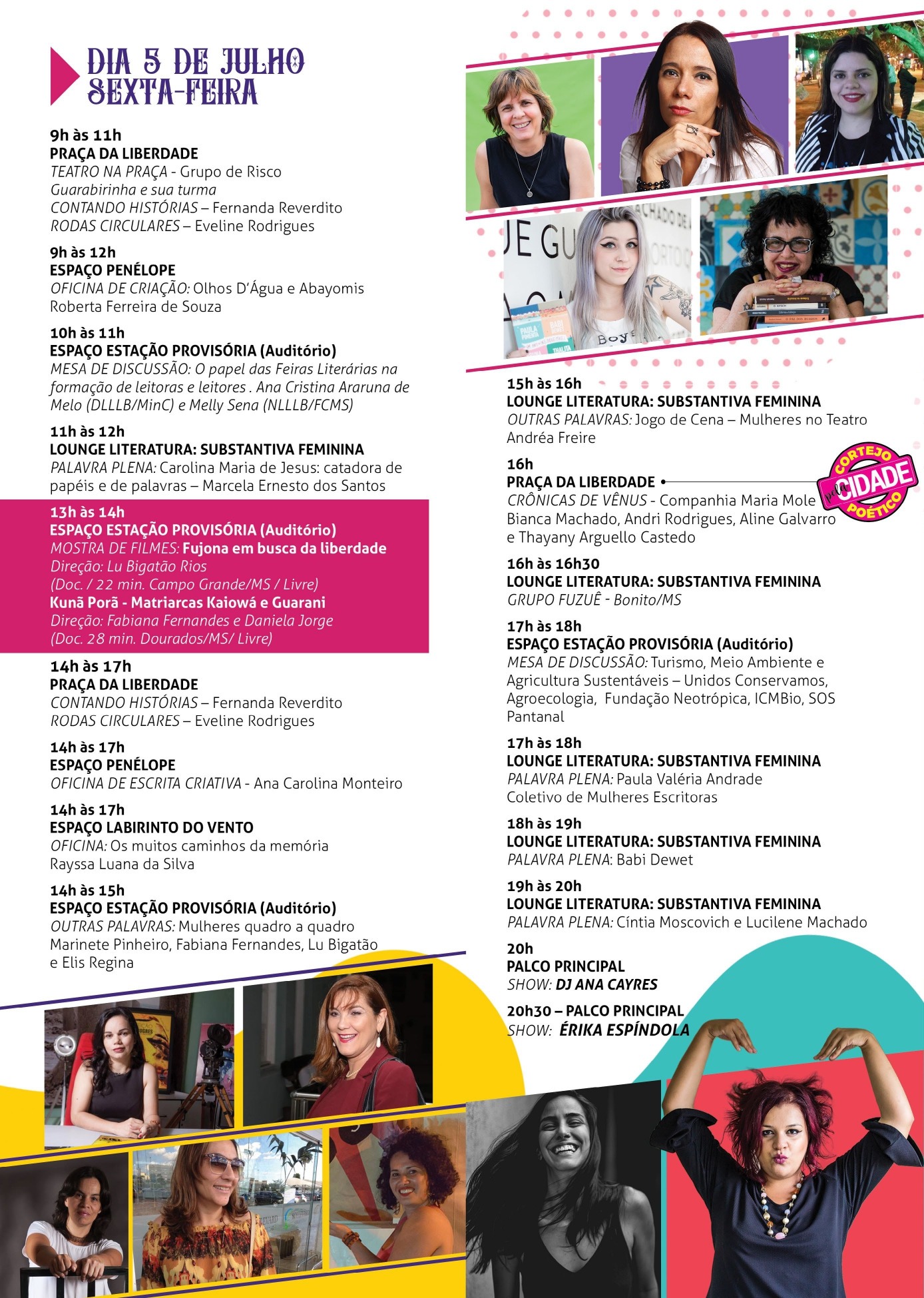 5ª Feira Literária de Bonito começa nesta quarta-feira
