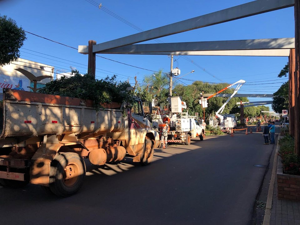 Trabalhos começaram pelo centro da cidade devido à alta temporada. Foto: Jabuty
