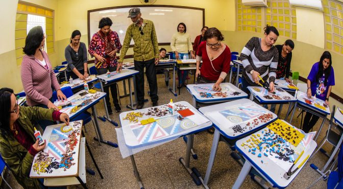 Oficina de mosaico terá capacidade para duas turmas. Foto ilustrativa