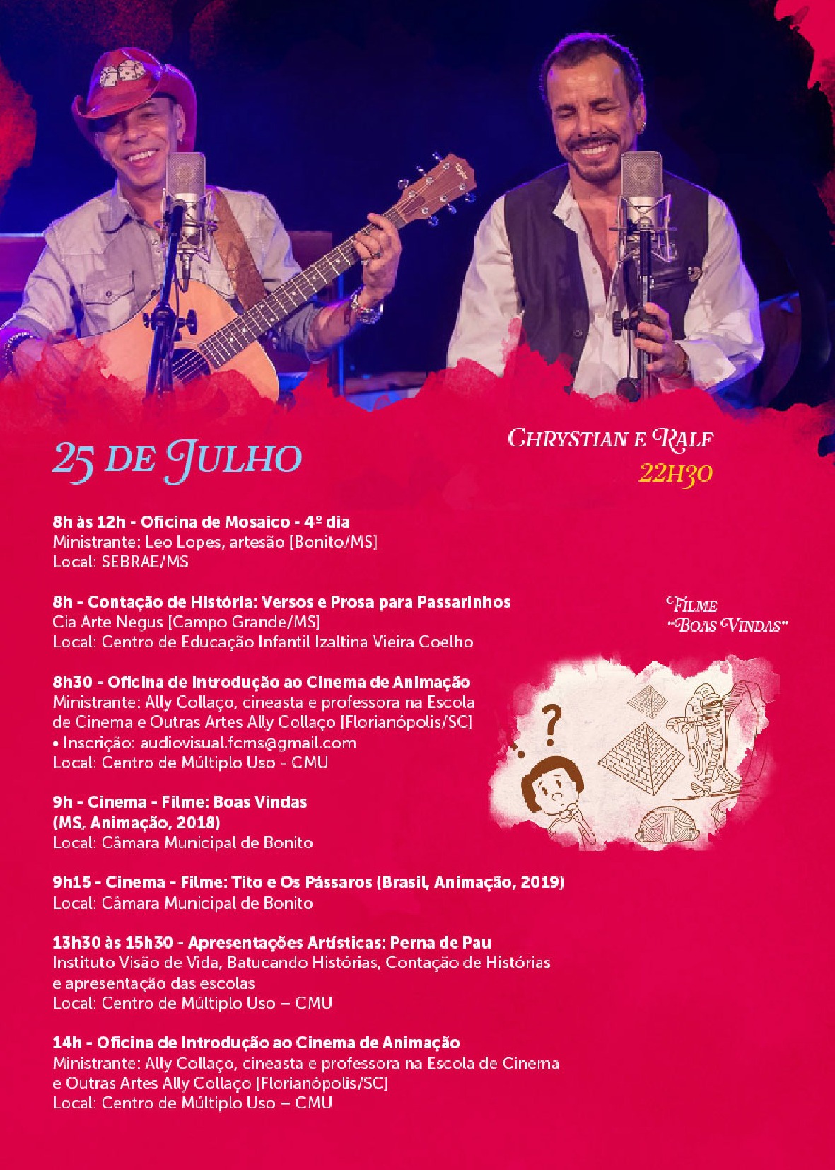 Festival de Inverno começa hoje e terá show com Chrystian & Ralf Festival de Inverno começa hoje e terá show com Chrystian & Ralf
