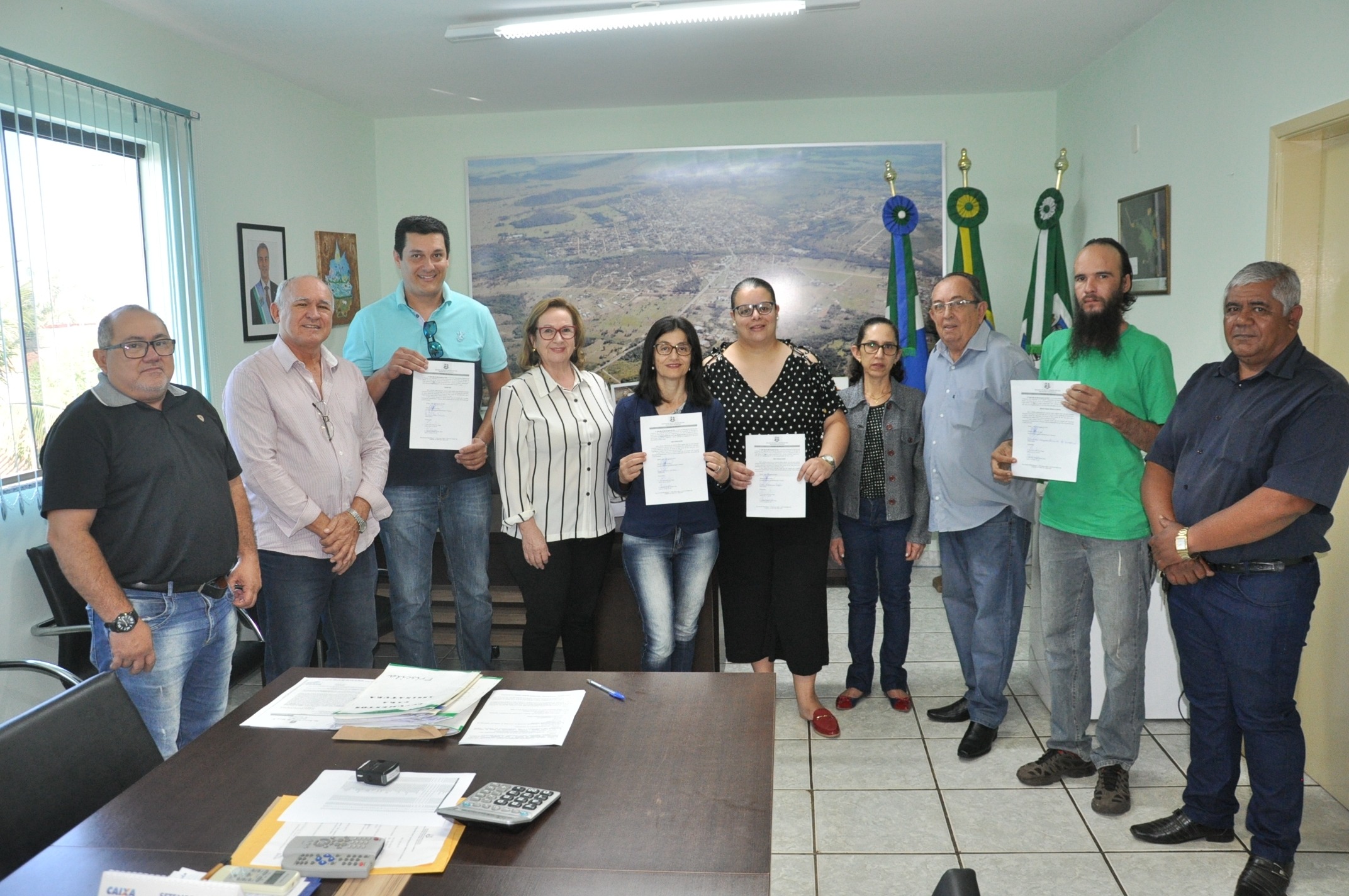 Cerimônia contou com a presença de secretários municipais. Foto: Jabuty