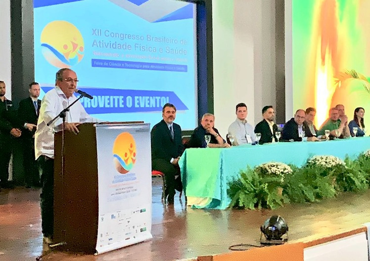 Em nome da população, prefeito deu boas vindas aos participantes. Foto: Jabuty