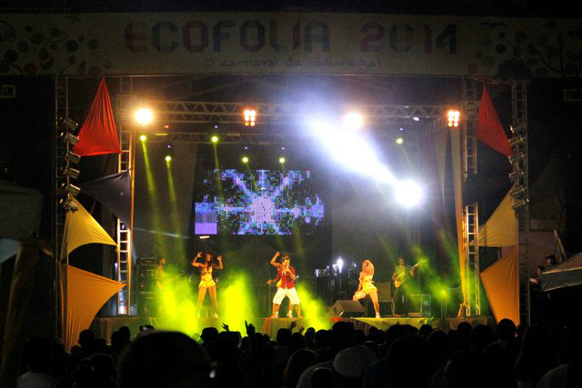 EcoFolia 2014 abriu a primeira noite com grande público.  Foto: MF