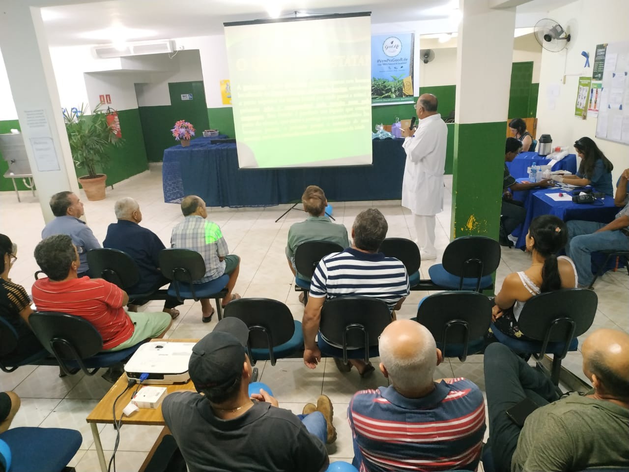 UBS Central realiza palestras sobre Saúde do Homem Palestra sobre Saúde do Homem, foi ministrada pelo médico Anastácio Coronel. Foto: Divulgação