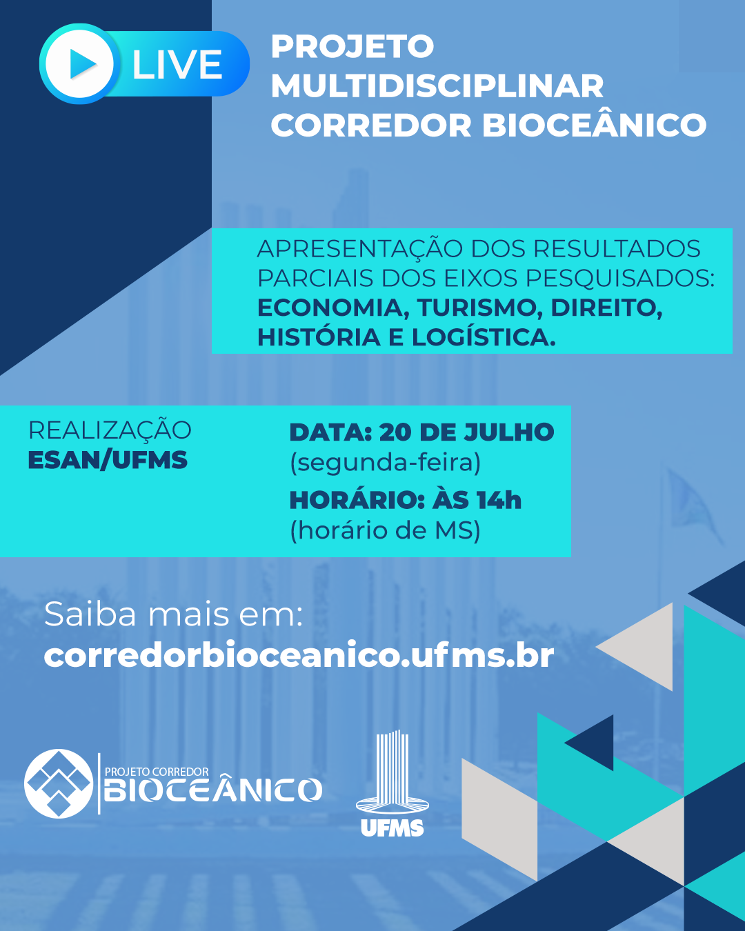 Live vai debater impactos do Corredor Bioceânico no turismo de Bonito e região