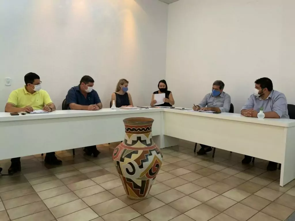 Comitê Municipal de Prevenção e Enfrentamento ao Coronavírus, realiza reunião para fazer um balanço sobre as ações de trabalhos e discutir pontos do Decreto