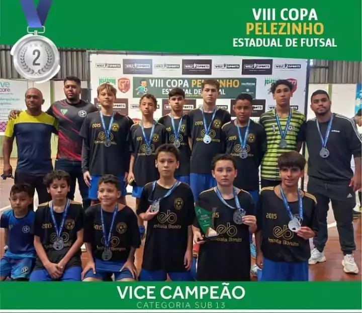 Bonito é vice-campeão da Copa Pelézinho nas categorias Sub07 e Sub13