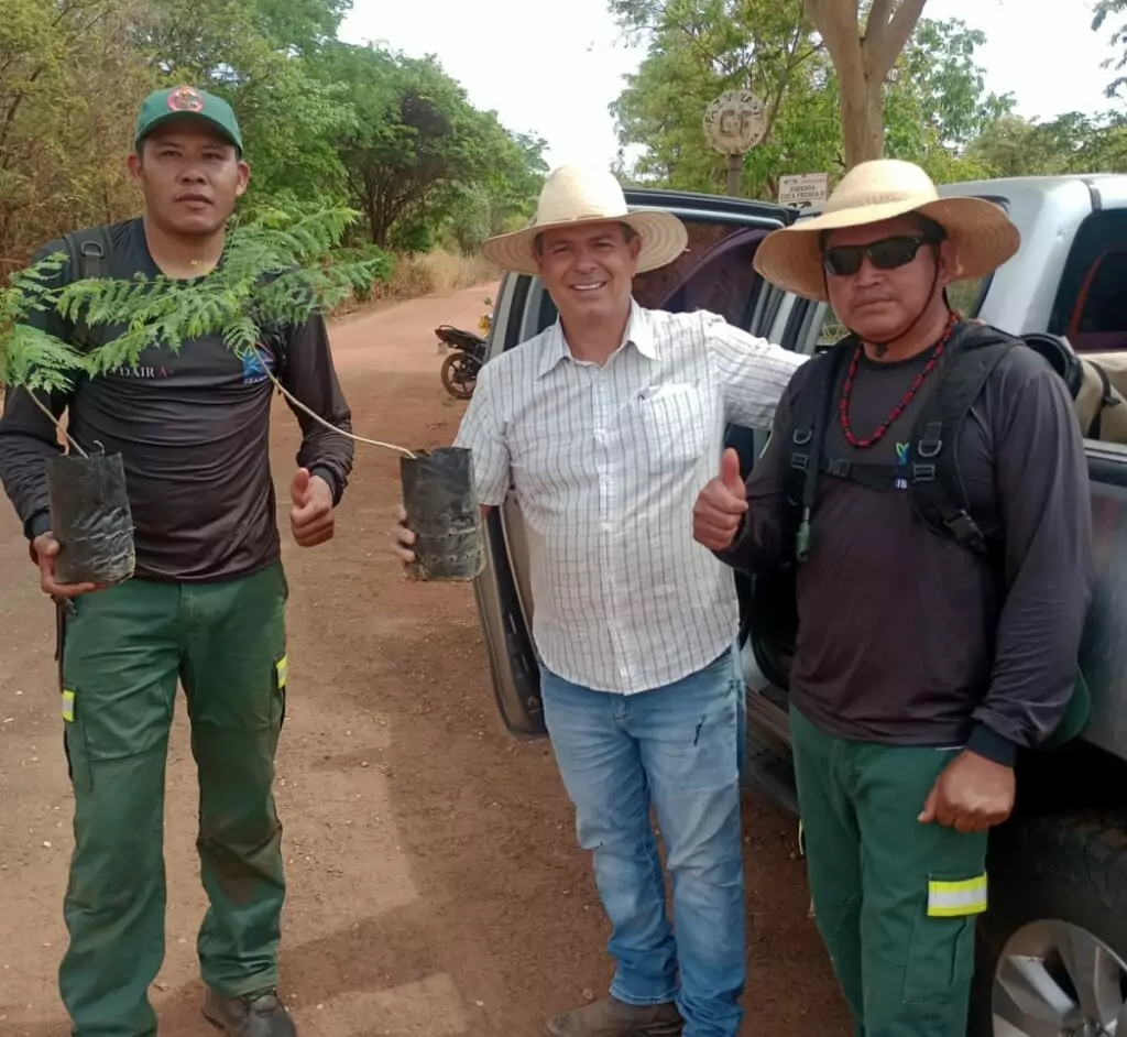 Secretaria de Meio Ambiente de Bonito apoia ação do Prevfogo/IBAMA de recuperação ambiental em Miranda
