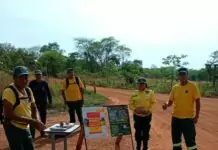 Secretaria de Meio Ambiente de Bonito apoia ação do Prevfogo/IBAMA de recuperação ambiental em Miranda