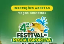 Inscrições abertas para o 4º Torneio de Pesca Esportiva no Águas do Miranda