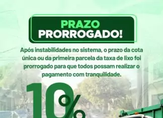 Prefeitura prorroga prazo da primeira parcela da taxa de resíduos e mantém desconto na cota única Category Template 1