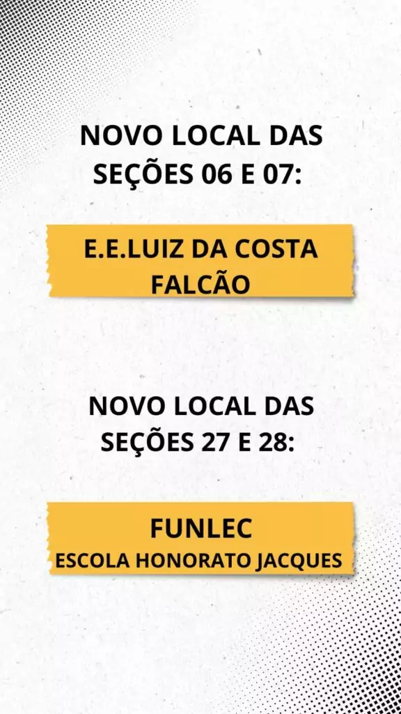 Cartório Eleitoral de Bonito informa mudança em local de votação e orienta eleitores para as Eleições 2026 Cartório Eleitoral de Bonito informa mudança em local de votação e orienta eleitores para as Eleições 2026