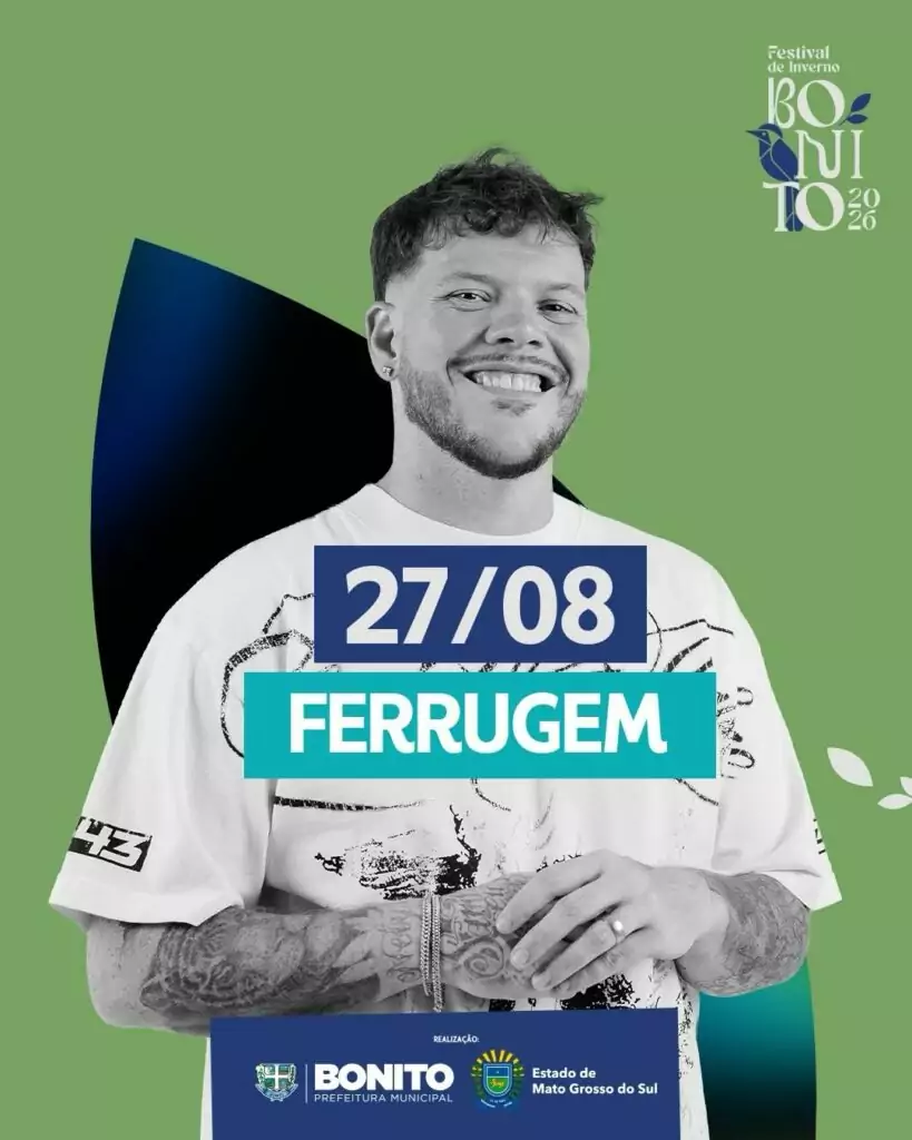 Festival de Inverno de Bonito anuncia grandes atrações nacionais